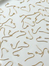 Load image into Gallery viewer, High-Quality 18K Shiny Gold Plated Brass Earring Hooks 30pcs/bag
