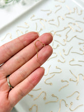 Load image into Gallery viewer, High-Quality 18K Shiny Gold Plated Brass Earring Hooks 30pcs/bag
