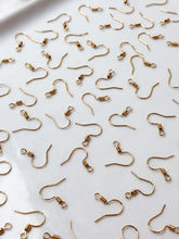 Load image into Gallery viewer, High-Quality 18K Shiny Gold Plated Brass Earring Fish Hooks 30pcs/bag
