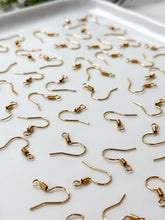 Load image into Gallery viewer, High-Quality 18K Shiny Gold Plated Brass Earring Fish Hooks 30pcs/bag
