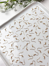 Load image into Gallery viewer, High-Quality 18K Shiny Gold Plated Brass Earring Fish Hooks 30pcs/bag
