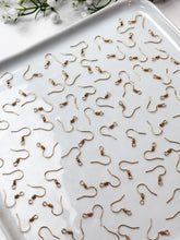 Load image into Gallery viewer, High-Quality 18K Shiny Gold Plated Brass Earring Fish Hooks 30pcs/bag
