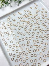 Load image into Gallery viewer, High-Quality 18K Shiny Gold Plated Plated Brass Open Jump Rings 200pcs/bag
