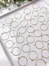 Load image into Gallery viewer, High-Quality 18K Gold Plated Brass Earring Hoops 30pcs/bag
