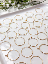 Load image into Gallery viewer, High-Quality 18K Gold Plated Brass Earring Hoops 30pcs/bag
