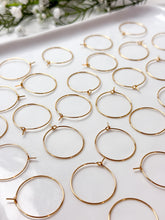 Load image into Gallery viewer, High-Quality 18K Gold Plated Brass Earring Hoops 30pcs/bag
