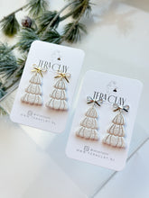 Load image into Gallery viewer, The Scalloped Christmas Trees in White (also in silver)
