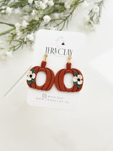 Load image into Gallery viewer, The Floral Pumpkin Donuts in Terracotta (also in silver)
