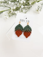 Load image into Gallery viewer, The Autumn Leaf Dangles (also in silver)
