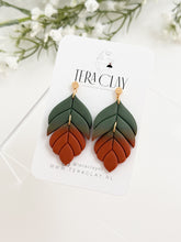 Load image into Gallery viewer, The Autumn Leaf Dangles (also in silver)
