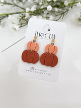 Load image into Gallery viewer, The Pumpkin Stack Dangles (also in silver)
