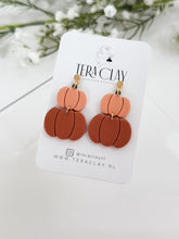 Load image into Gallery viewer, The Pumpkin Stack Dangles (also in silver)
