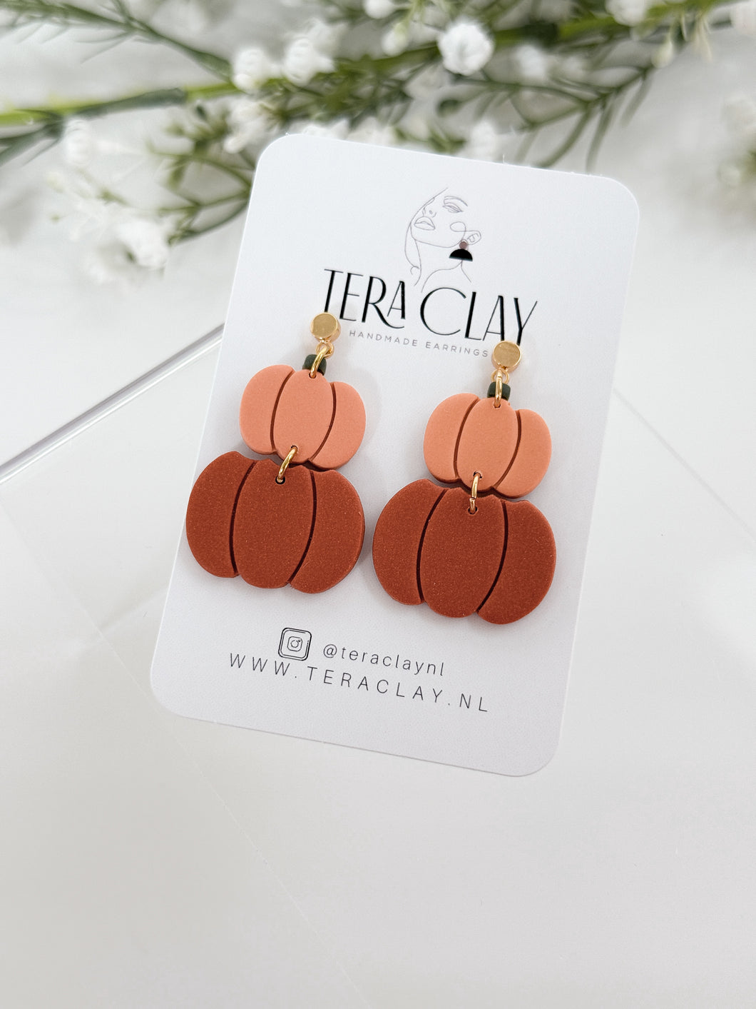 The Pumpkin Stack Dangles (also in silver)
