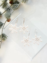 Load image into Gallery viewer, The Snowflake Hoops (also in silver)
