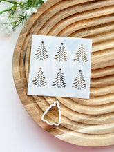 Load image into Gallery viewer, Christmas Trees Clay Stencil Sheet | Reusable Polymer Clay Texture Stencil
