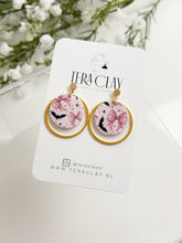 Load image into Gallery viewer, The Coquette Bat Round Dangles
