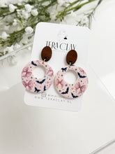 Load image into Gallery viewer, The Coquette Bat Donut Dangles (also in silver)
