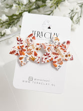 Load image into Gallery viewer, The Duo Leafy Fall Dangles (also in silver)
