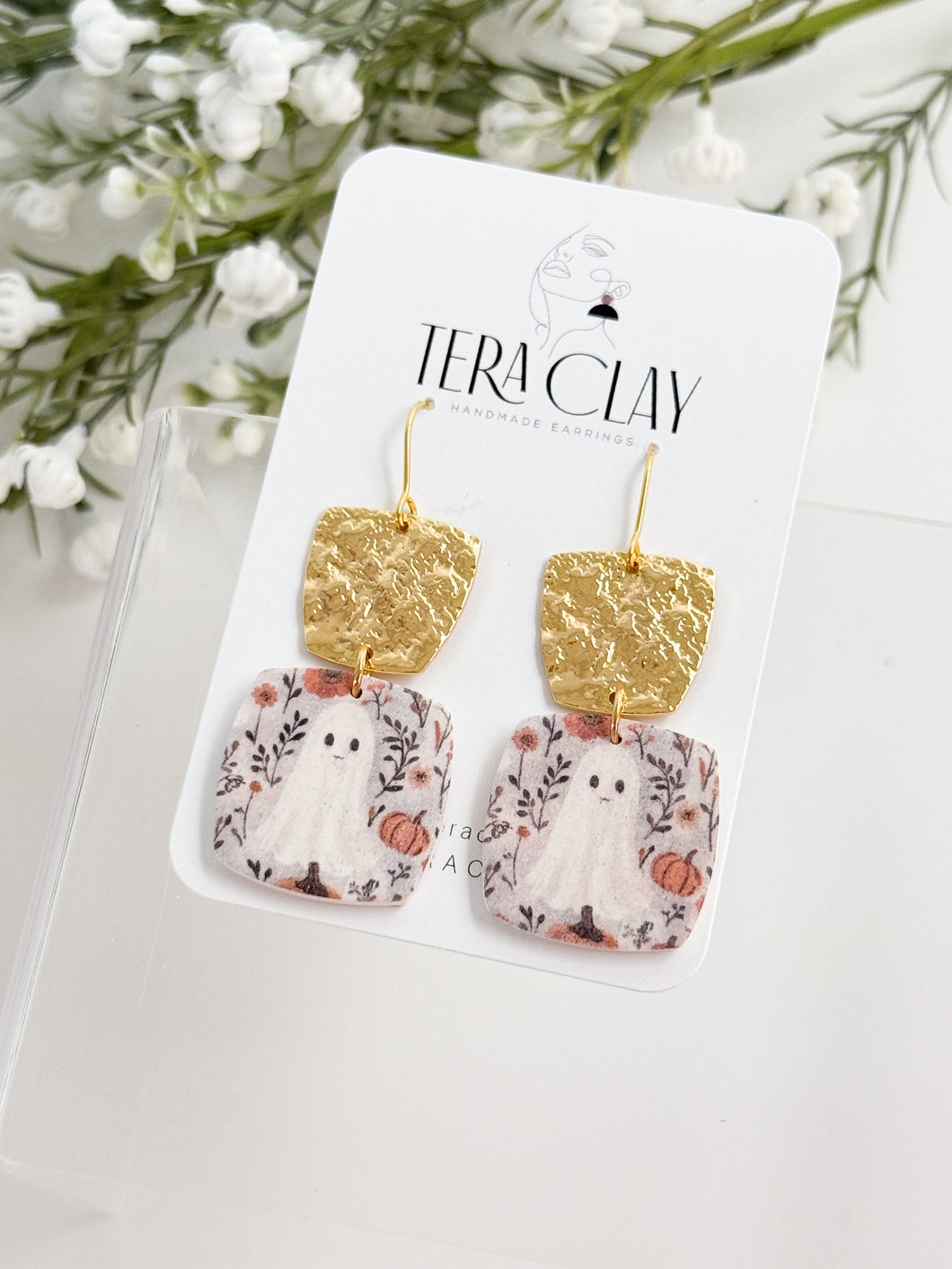 The Coquette Ghost Square Dangles