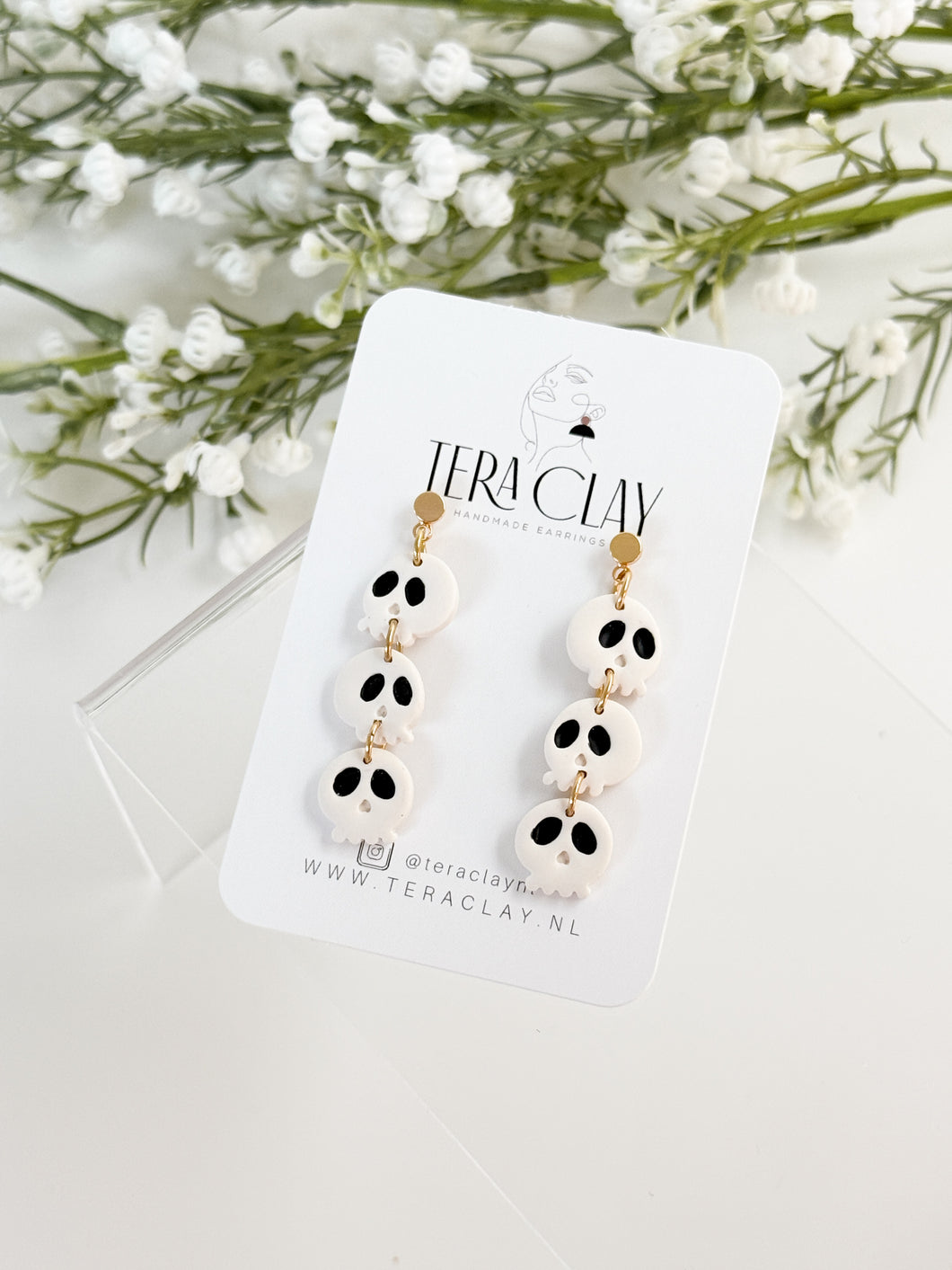 The Triple Skull Dangles (also in silver)