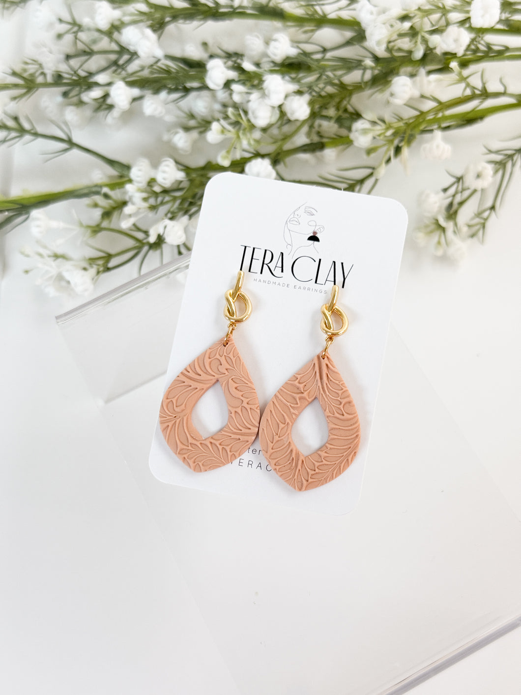 The Orange Knot Donut Dangles (also in silver)