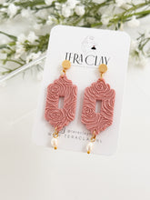 Load image into Gallery viewer, The Rose Pearl Vintage Dangles
