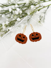 Load image into Gallery viewer, The Jack-o-Lantern Hoops (also in silver)
