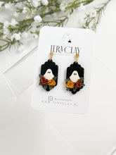 Load image into Gallery viewer, The Spooky Floral Ghost Dangles (also in silver)

