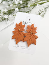 Load image into Gallery viewer, The Duo Maple Leaf Dangles (also in silver)
