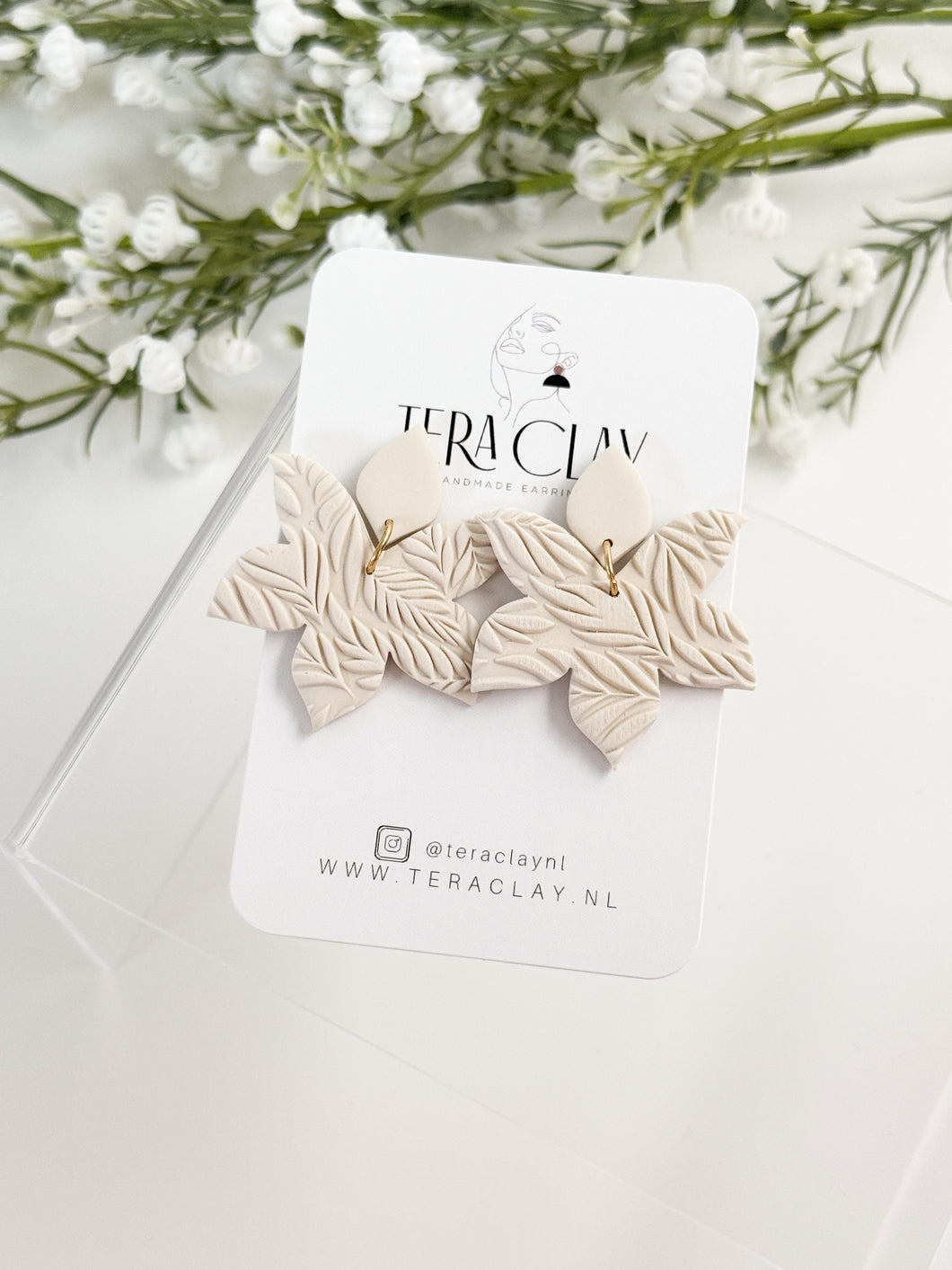 The Duo Leafy Dangles (also in silver)