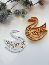 Load image into Gallery viewer, Swan Christmas Tree Ornament Polymer Clay Cutter PCC1910

