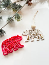 Load image into Gallery viewer, Bear Folk Art Christmas Tree Ornament Polymer Clay Cutter PCC1866
