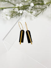 Load image into Gallery viewer, The Black Skinny Hoops (also in silver)
