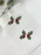 Load image into Gallery viewer, The Double Holly Berry Dangles (also in silver)
