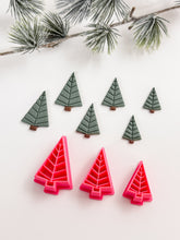 Load image into Gallery viewer, Geometric Christmas Tree Polymer Clay Cutter
