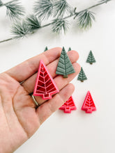Load image into Gallery viewer, Geometric Christmas Tree Polymer Clay Cutter
