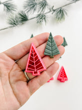 Load image into Gallery viewer, Geometric Christmas Tree Polymer Clay Cutter
