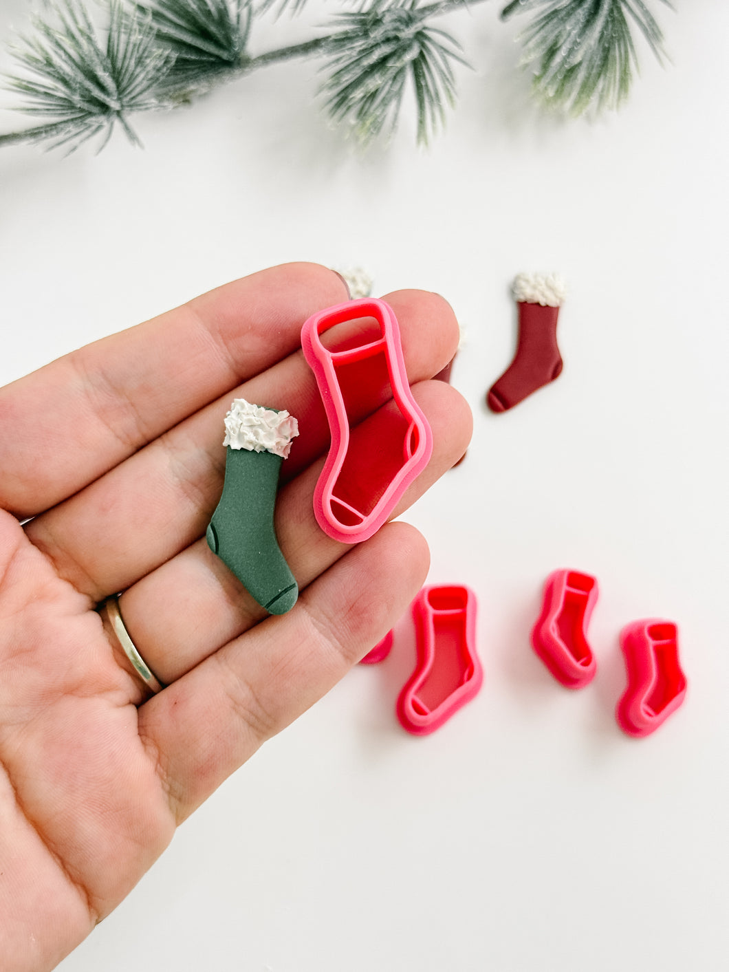 Christmas Stocking #3 Polymer Clay Cutter 2025