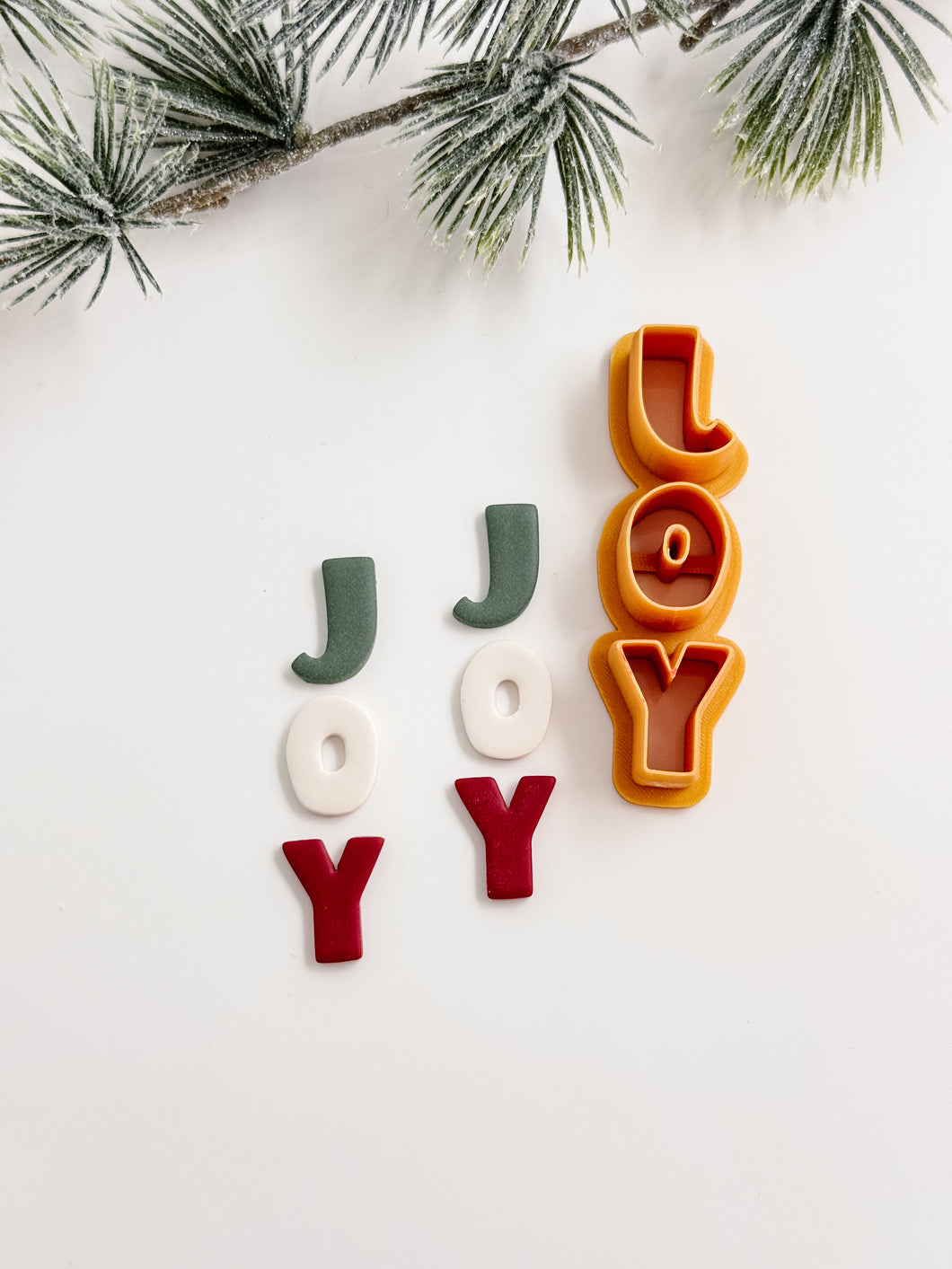 JOY Christmas Polymer Clay Cutter 2025