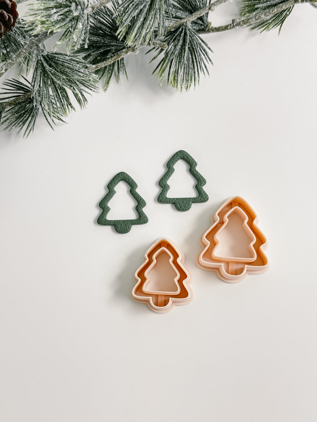 Christmas Tree Bezel Polymer Clay Cutter (multiple styles)