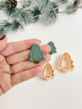 Load image into Gallery viewer, Christmas Tree Bezel Polymer Clay Cutter (multiple styles)
