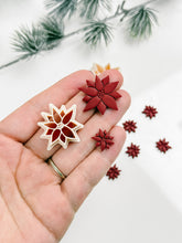 Load image into Gallery viewer, Poinsettia Christmas Flower Polymer Clay Cutter
