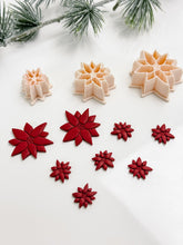 Load image into Gallery viewer, Poinsettia Christmas Flower Polymer Clay Cutter
