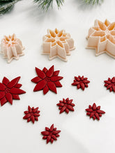 Load image into Gallery viewer, Poinsettia Christmas Flower Polymer Clay Cutter
