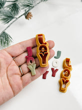 Load image into Gallery viewer, JOY Christmas Polymer Clay Cutter 2025
