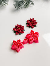 Load image into Gallery viewer, Poinsettia Builder Christmas Polymer Clay Cutter 2025
