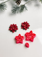 Load image into Gallery viewer, Poinsettia Builder Christmas Polymer Clay Cutter 2025
