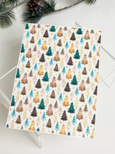 Load image into Gallery viewer, Transfer Paper Sheet 541 Rustic Christmas Trees | Image Water Transfer
