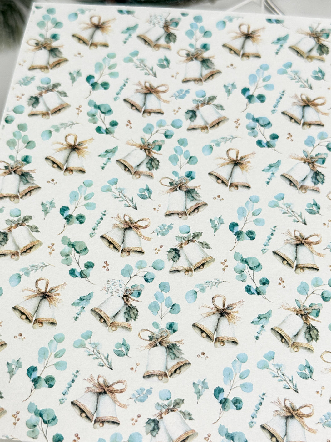 Transfer Paper Sheet 549 Eucalyptus Christmas Bells | Image Water Transfer