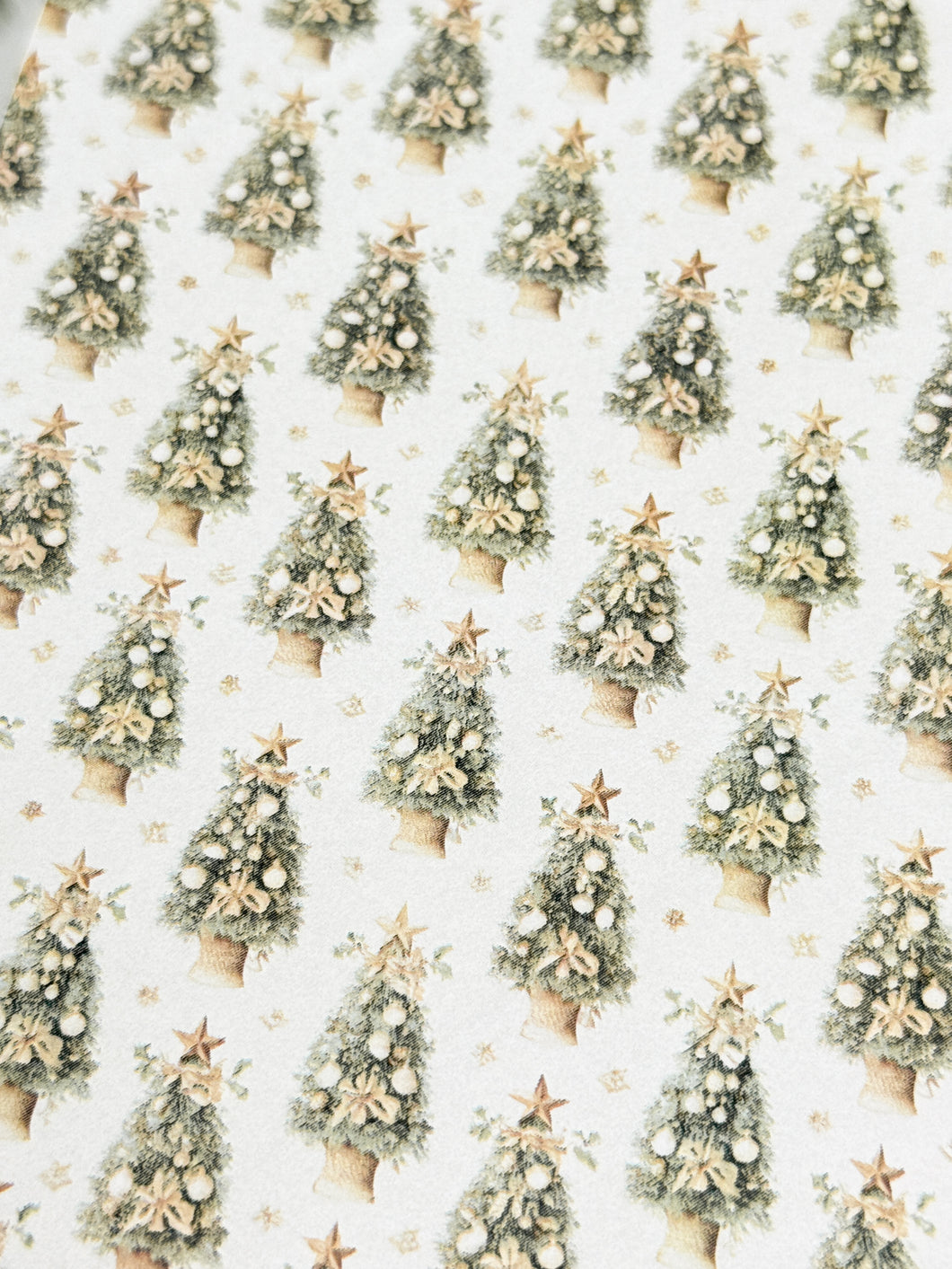 Transfer Paper Sheet 553 Christmas Boho Trees | Image Water Transfer